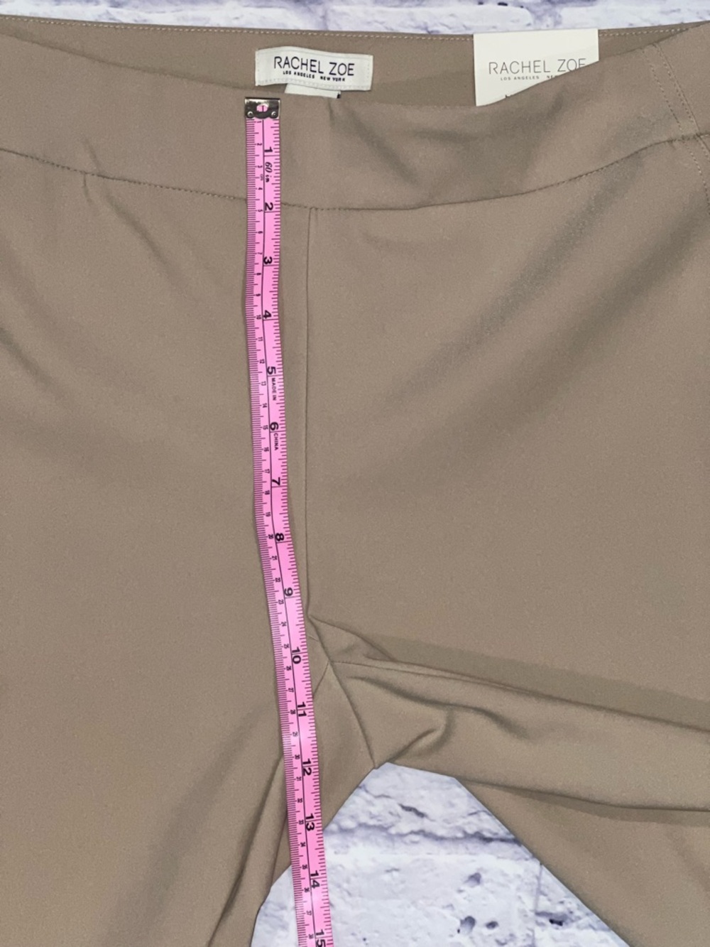 Rachel Zoe NEW Cropped Straight-Leg Pants in beige - Picture 7 of 10